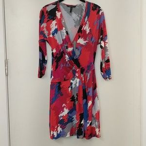 BCBG red wrap dress